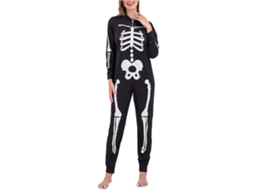 Conjunto De Pijama Halloween Para Crianças Laxiscreed Com Estampa De Caveira E Osso 3t