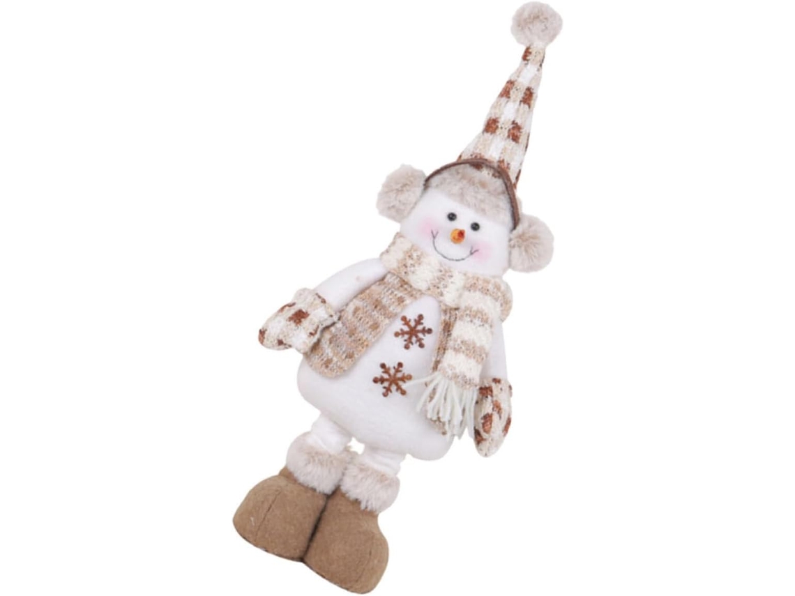 Boneca De Natal Elástica Feita De Tecido E Algodão Pp, Com Design Natalino