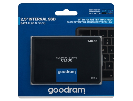 Disco SSD Interno GOODRAM CL100 (2.5'' - SATA III - 240 GB)