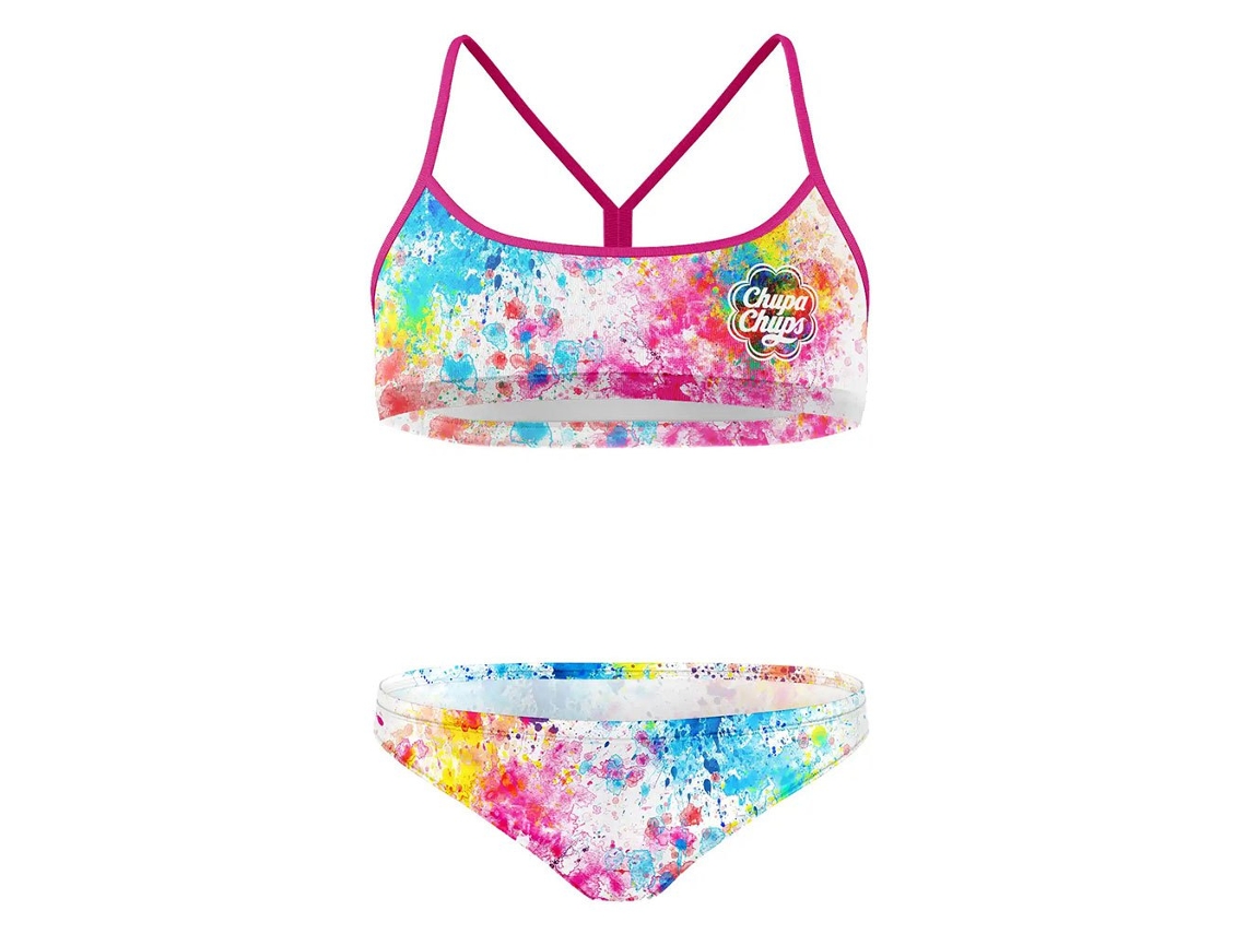 Bikini Chupa Chups Paint Colorido M Mulherotso