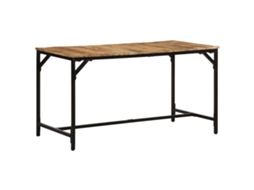 Vidaxl Mesa De Jantar 140x70x75 Cm Madeira De Mangueira Maciça Áspera
