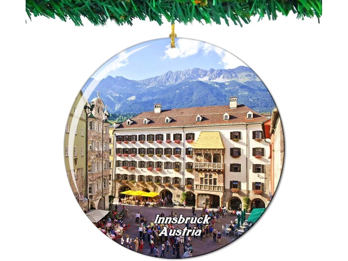 Museu Golden Roof Cidade Velha De Innsbruck Autriche Décoration De Collection Souvenir De Voyage Em Porcelana