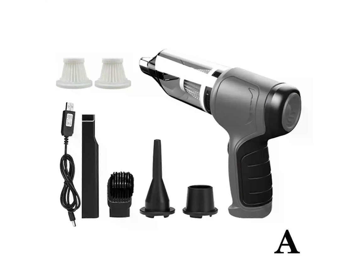 Aspirador De Pó Automotivo 4 Em 1, Soprador De Ar Portátil Sem Fio, 9000pa, Mini Aspirador De Pó Portátil, 4000mah, Ciclônico A M Aquaforge