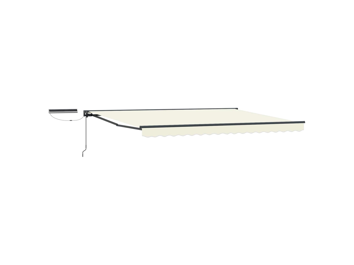 Conjunto 1 Toldo Retrátil Elétrico Vidaxl Antracite Alumínio (4 × 3,5 M)