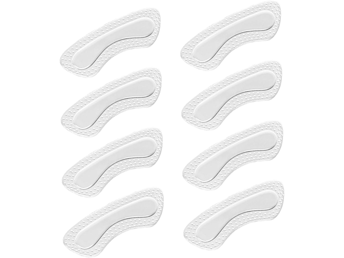 Callaron 4-pares De Calcanhares Autoadesivos Silicone Transparente Antiderrapantes Para Prevenir Atrito E Bolhas