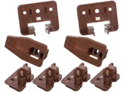 Ultechnovo Conjunto De 6-batentes Gaveta Plástico Para Cômodas E Gavetas Trailers Com Funcionamento Suave Em Abs