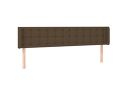 Headboard, Headboards Vidaxl Marrom Tecido (183 X 16 X 78/88 Cm)