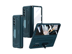 Capa Para Samsung Galaxy Z Fold4 5g Com Dobradiça Telescópica Integrada Em Tpu E Suporte.