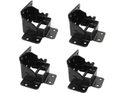 Conjunto De 4 Pés Mesa Com Suporte Preto E Para Economizando Espaço.