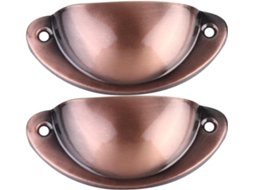 Puxadores Semicirculares Abaodam Para Gavetas, Decoração Clássica E Elegante, 18 Peças, Ferro Retrô, Ideais Para Uso