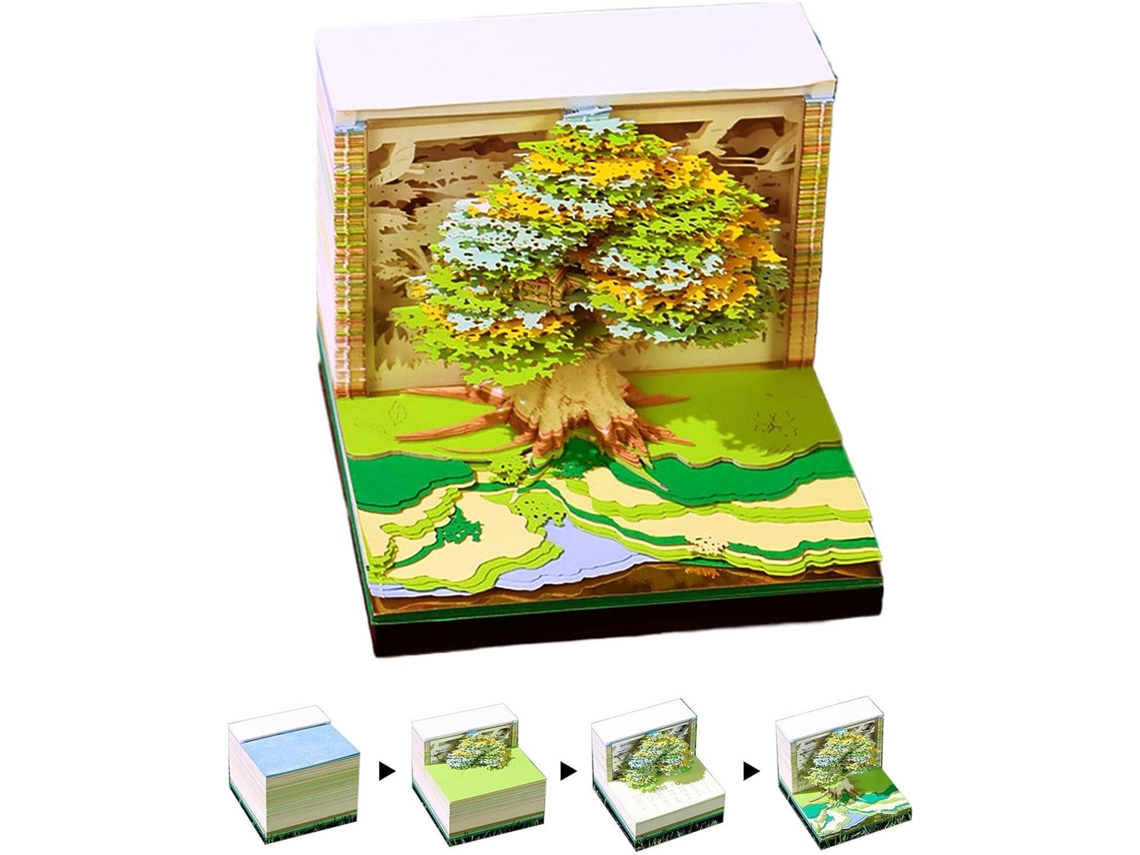 Calendrier 3d Design Cabane Dans Les Arbres Et Rivière Tema Natureza