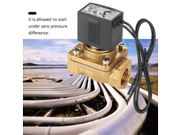 Válvula Solenóide De Três Vias G1/2" Laxiscreed Para 0-1.0mpa, Ac110v, Atuação Direta