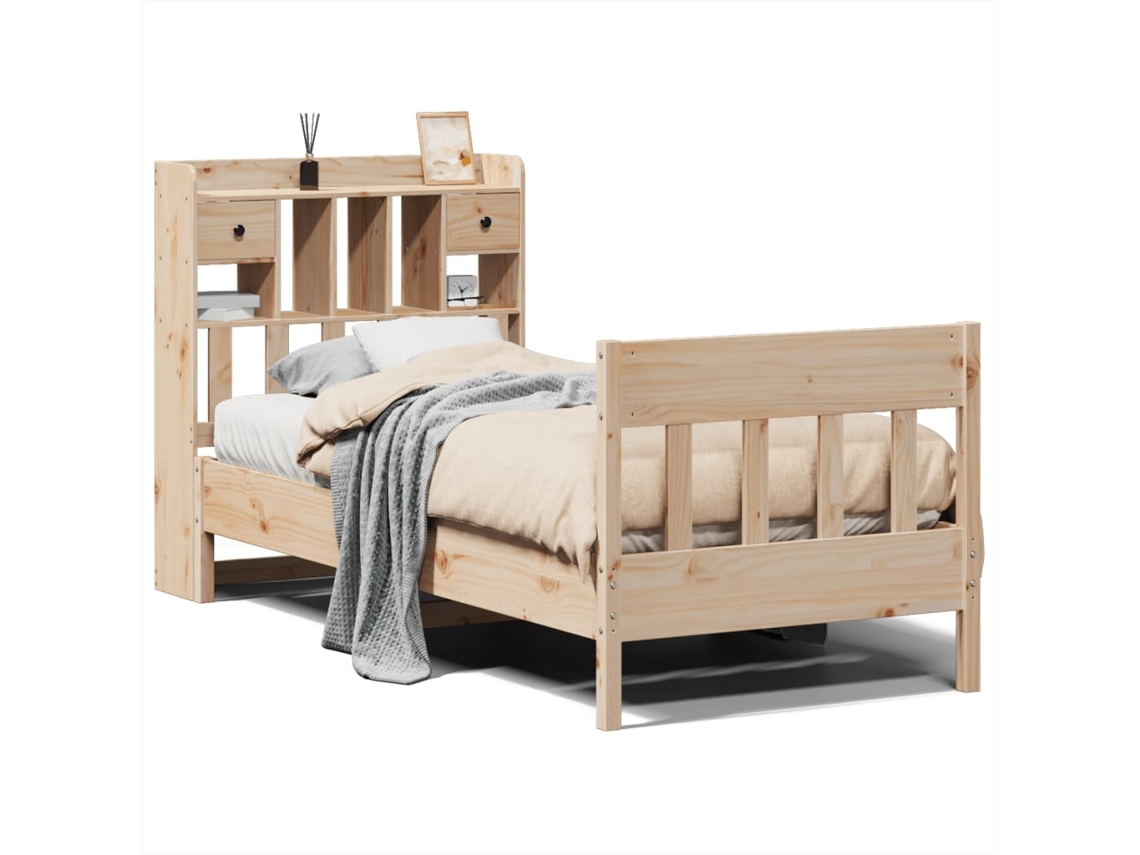 Cama Sem Colchão 90x190 Cm Madeira de Pinho Maciça MAISON EXCLUSIVE
