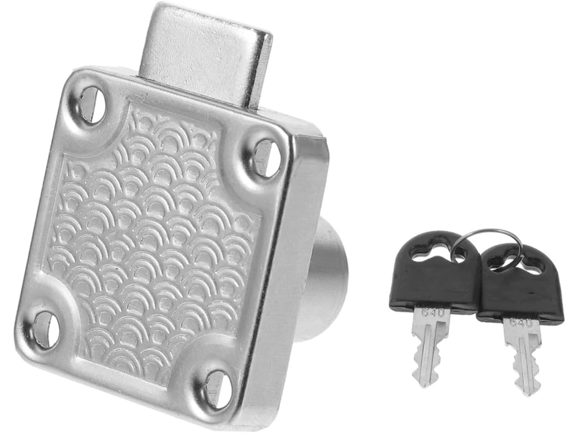 Fechadura De Aço Inoxidável Com Chave Para Armários E Portas