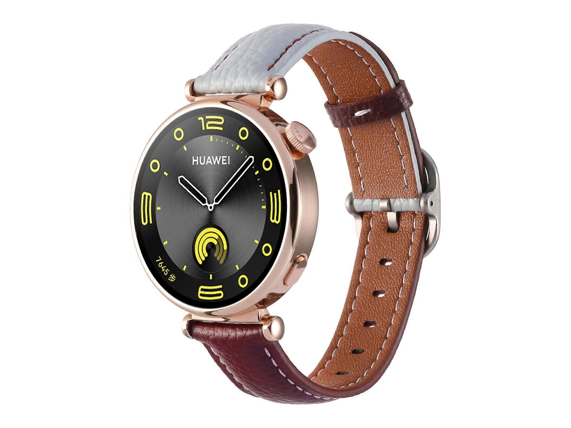 Pulseira De Couro Com Fivela Quadrada E Textura De Lichia De 18 Mm