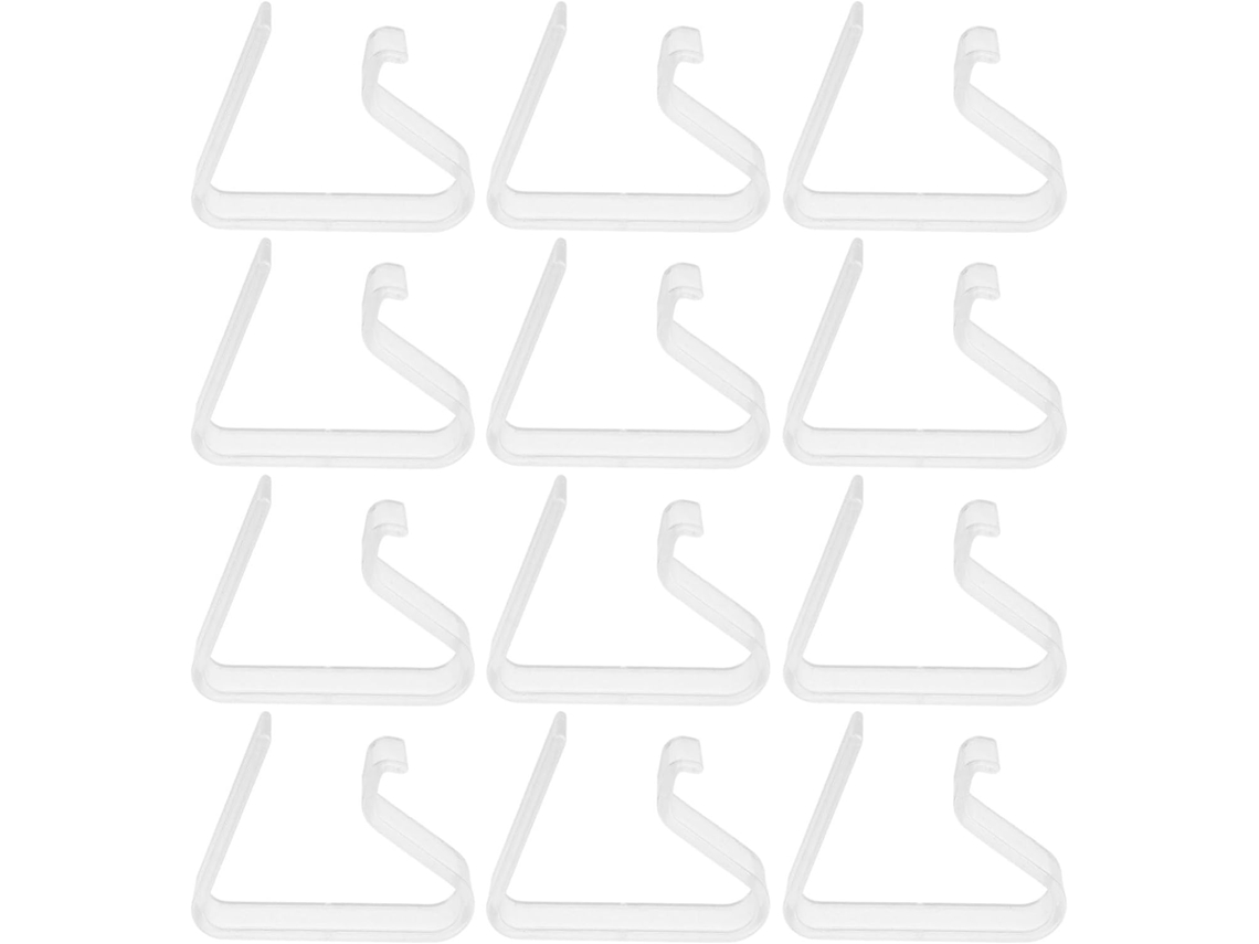 Iplusmile Conjunto De 12-prendedores Toalha Mesa Transparentes, Clipes De Plástico Antiderrapantes Para Piqueniques