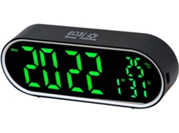 Despertador Led Com Função Soneca, Alarme Digital Recarregável, Bateria De 1200mah, Eletrônico Moderno