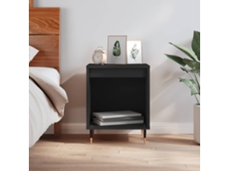 Vidaxl Mesa De Cabeceira 40x35x50 Cm Derivados De Madeira Preto