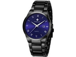 Lurelia Relógio Masculino, Movimento De Quartzo, Analógico, Aço Inoxidável, Resistente À Água, Dourado