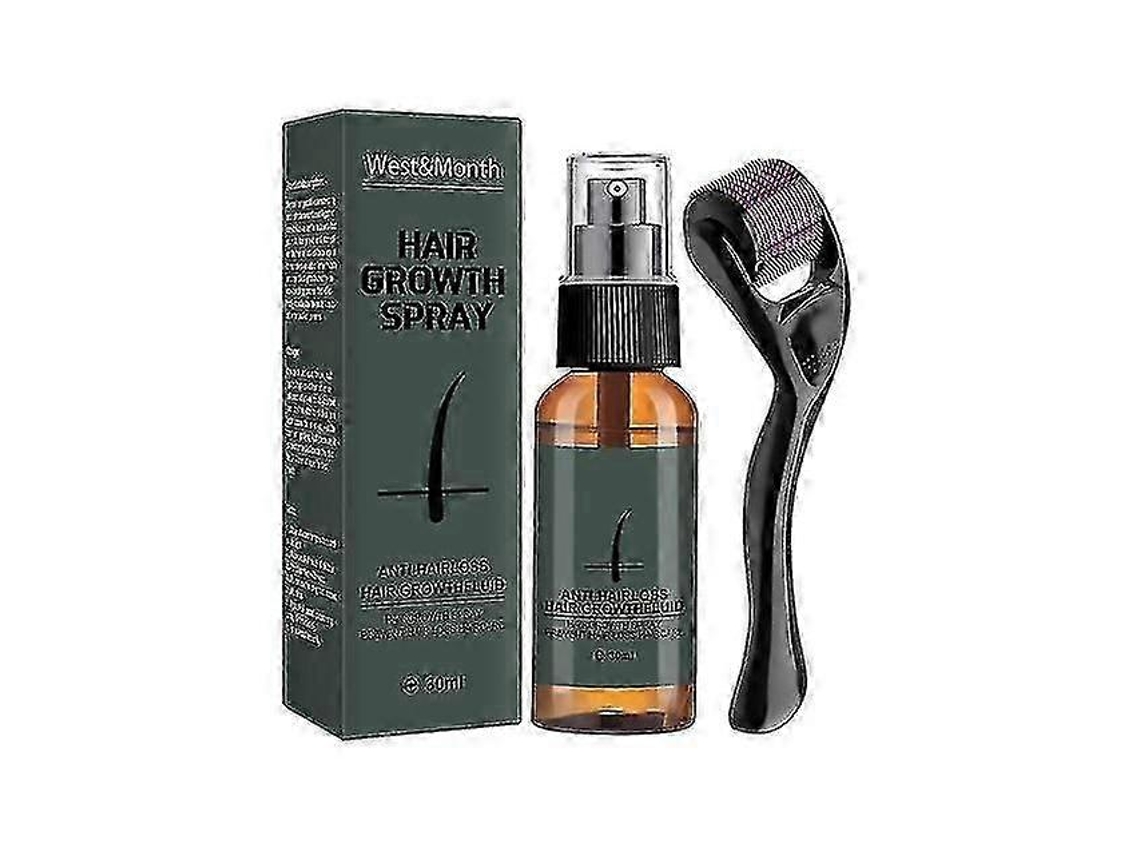 Kit De Crescimento De Barba Para Homens, Com Rolo E Spray
