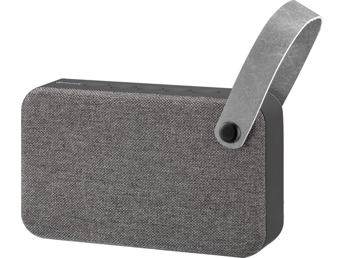 Coluna Bluetooth MUVIT SD2 (Cinza -  6 W)