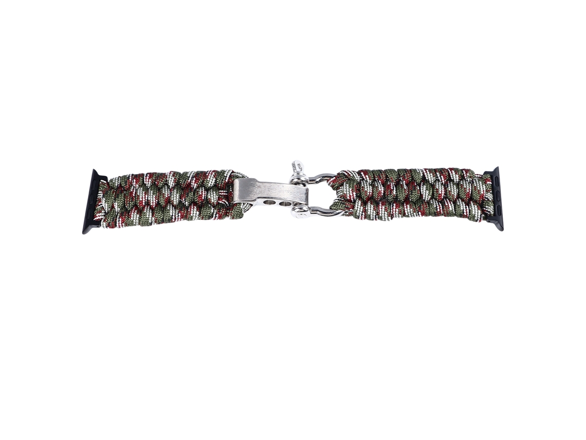 Pulseira de Relógio Tecida À Mão de Nylon Flexível para Séries Se2 Se 9 1 Verde