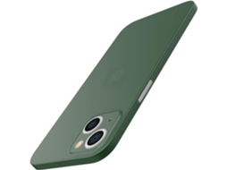 Lente para Telefone Protetora Tampa Fosco para iPhone 13 HONGWE. Polipropileno Rígida Verde