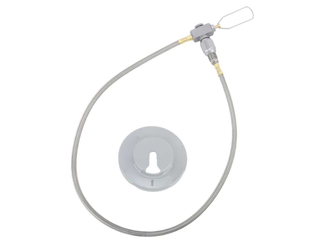 Tubo Extensor com Válvula Ajustável e Adaptador de Botijão de Butano