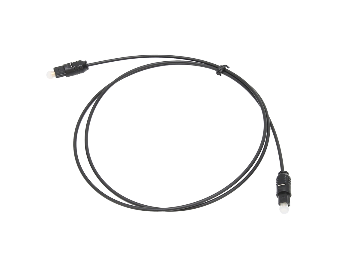 Cabo Mali de fibra óptica de áudio PVC, 1m, home theater, alto-falante, conector quadrado
