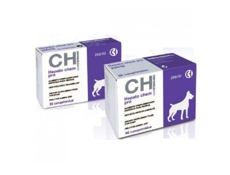 Hepato Chem Pro 200/50 para Perros Con Insuficiencia Hepática 30 Comprimidos CHEMICAL IBÉRICA