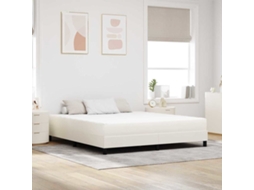 Vidaxl Colchão De Cama Com Colchão Creme 180 X 200 Cm Tecido
