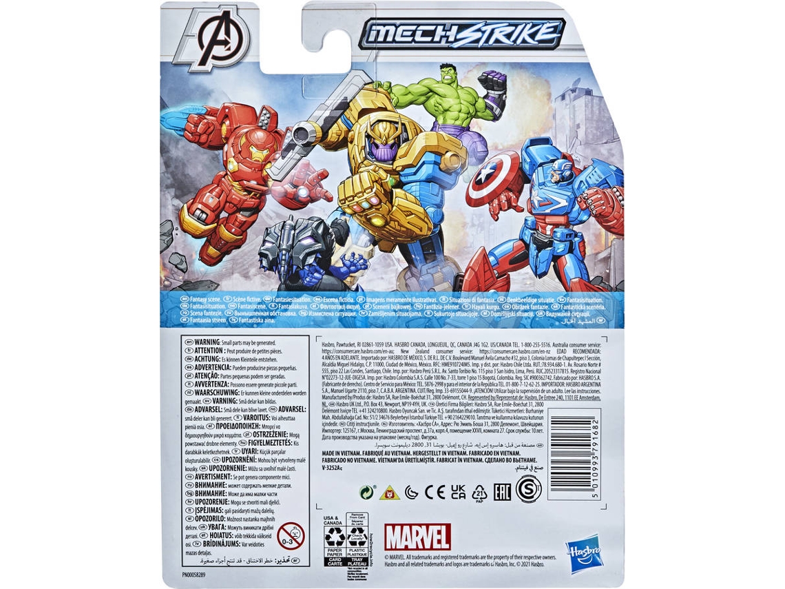 Figura de Ação AVENGERS Iron Man Mech Strike (Idade Mínima: 4 anos)