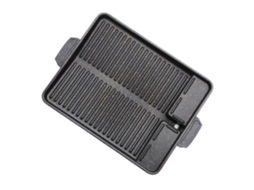 Grelha Grande De Ferro Fundido Antiaderente Para Churrasco, Ideal Para Grelhar Bifes No Forno E No Fogão.