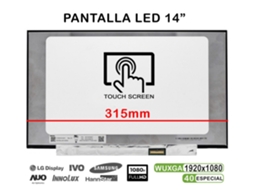 Tela sensível ao toque LED para laptop de 14 polegadas R140nwf5 Ra Hw 2.1 Fw0.0 Fhd 40 pinos 315 mm compatível