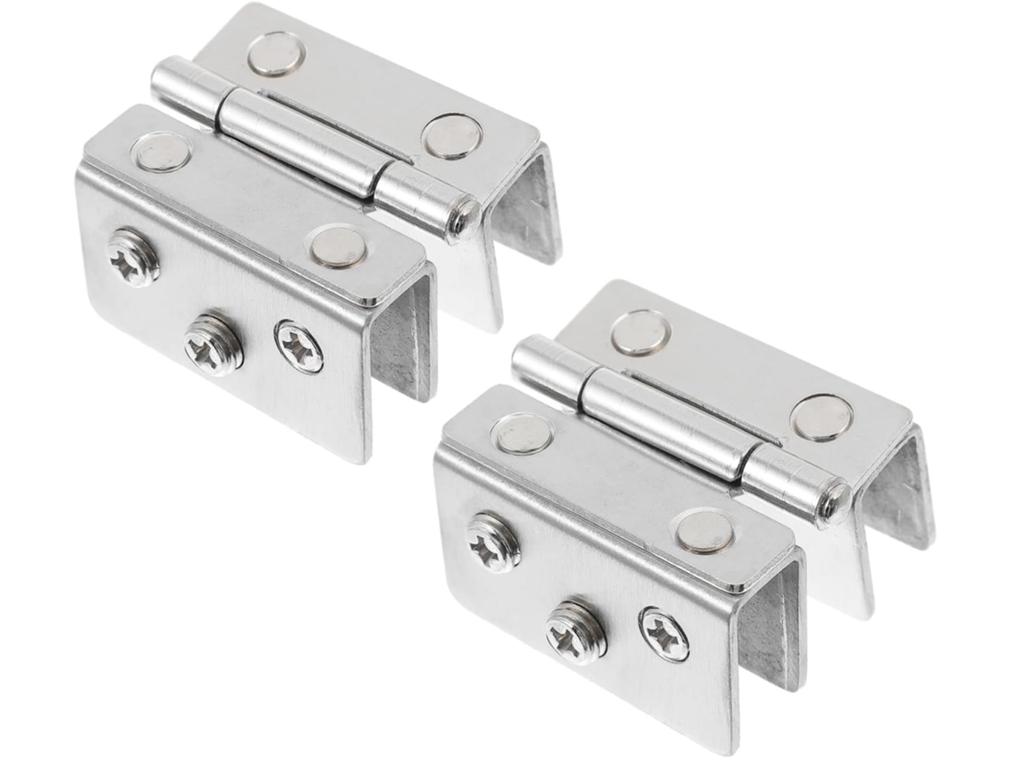 Dobradiças De Aço Inoxidável Para Portas Armários Vidro, Com