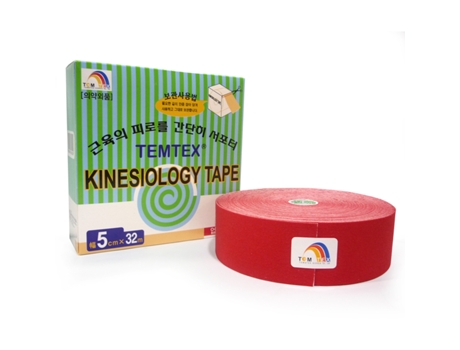 Fita Kinesiológica 5x32 Vermelha 1 Un. Temtex