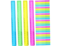Lurelia Régua Plástica 32 Peças 30cm Com Resistente Para Engenharia