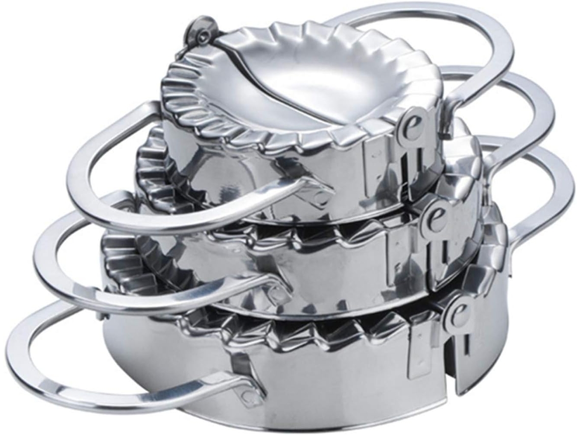 Conjunto De 3 Moldes De Aço Para Ravioli