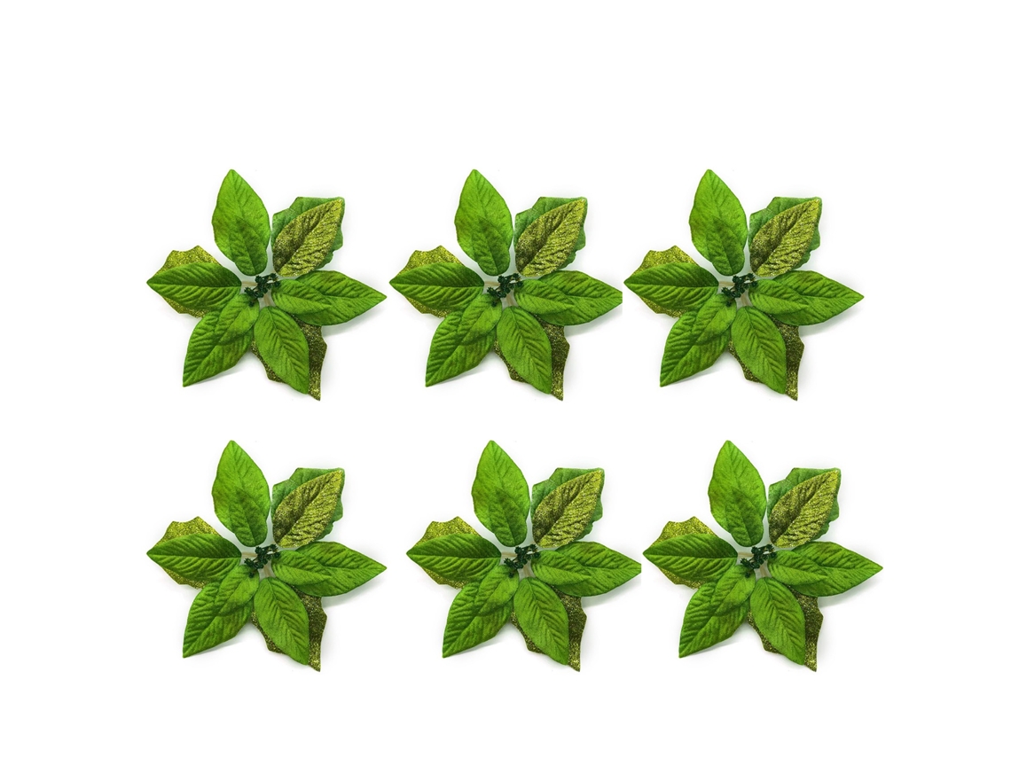 Decoração de Natal com Flores e Árvore em Tecido para Festas LAXISCREED