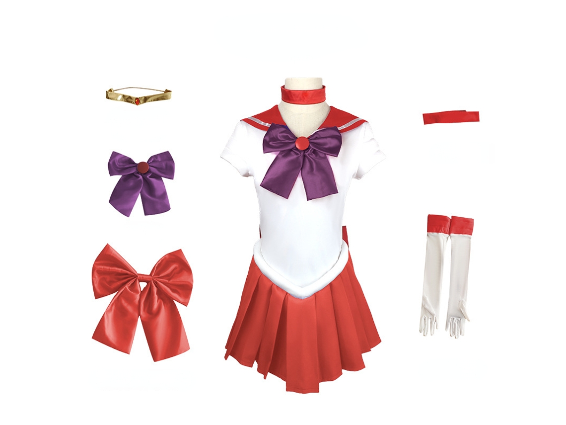 Sailor Moon Cosplay Traje Role Play Terno Conjunto Completo Feminino M