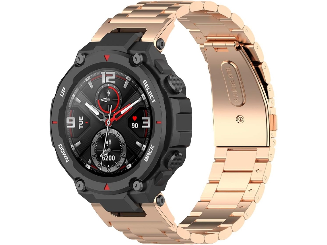 Pulseira Compatível Com Amazfit T-rex, De Metal, Acessório Pulseiras