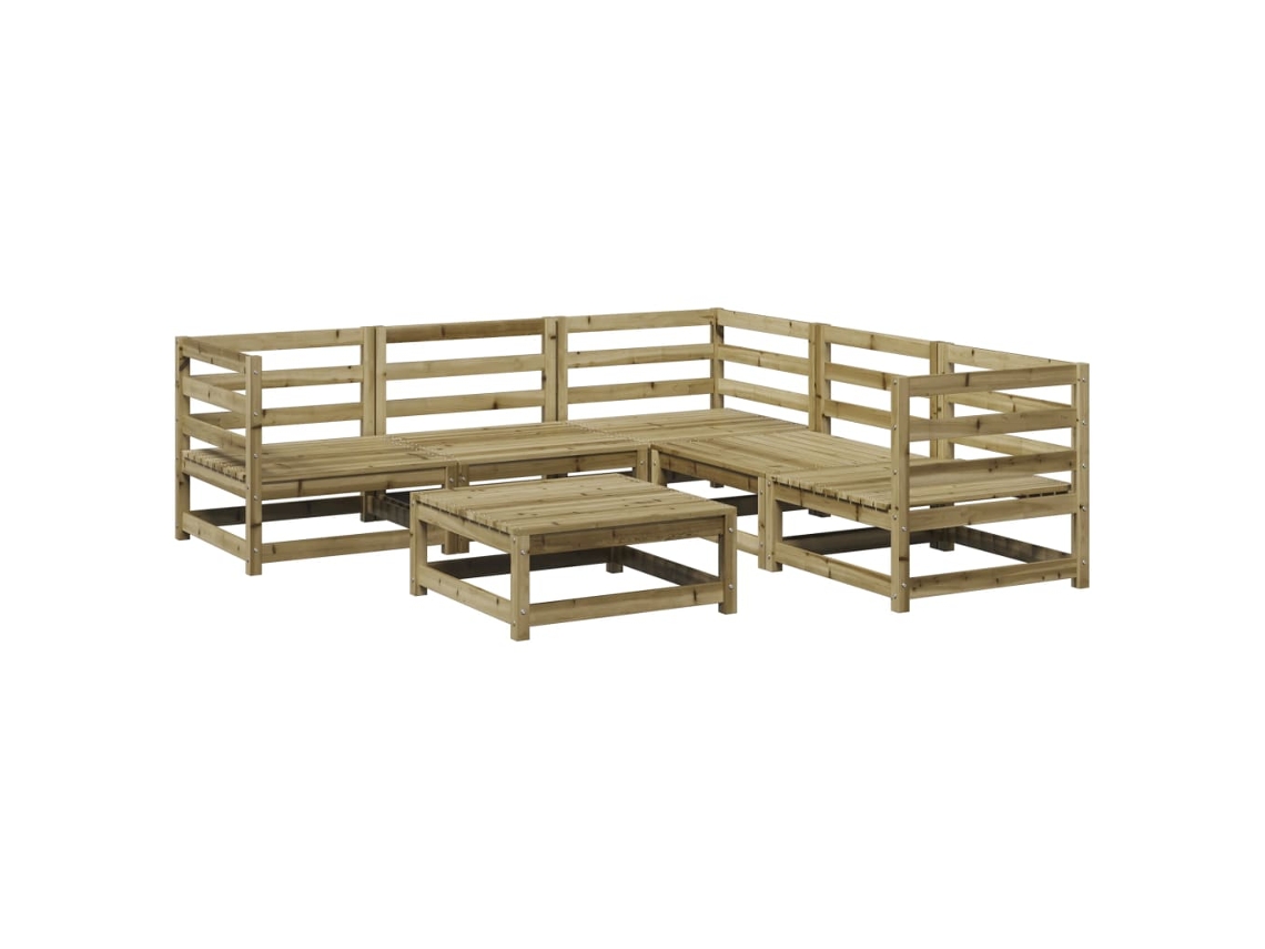 Garden Sofa Set, Garden Sofa Sets Vidaxl Marrom Madeira De Pinho Impregnada (n/a)