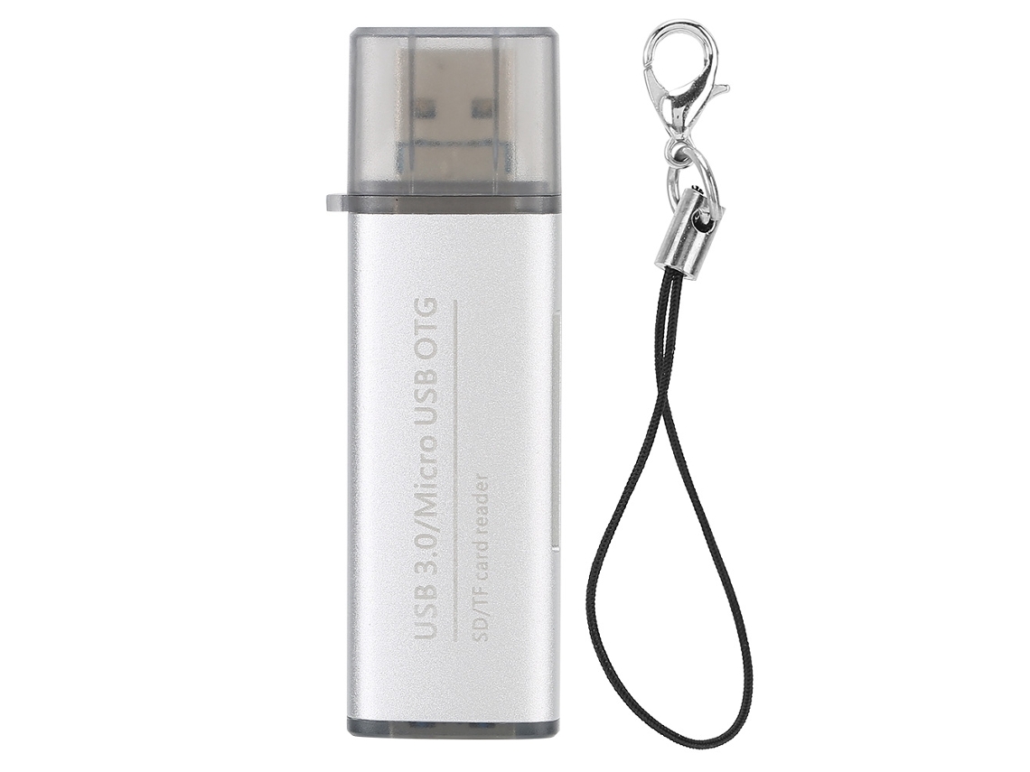 Leitor De Cartões (transmissão De Alta Velocidade Usb 3.0, Interface Múltipla Usb/otg/micro Usb) Todo Em Chinês