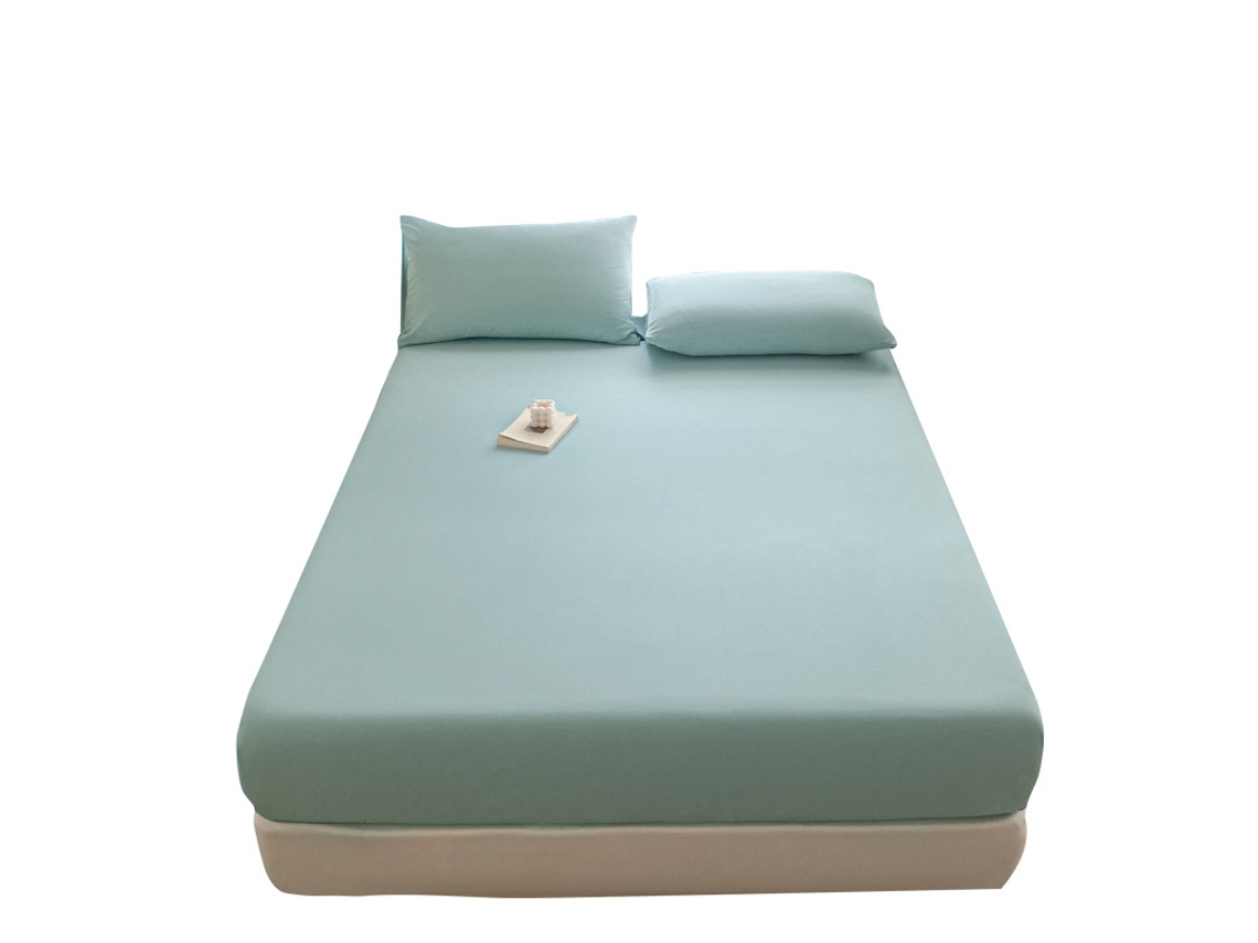 Lençol de Baixo com Elástico Microfibra Macia, Apenas 1 Lençol de Baixo Azul 150x200cm PANOONA