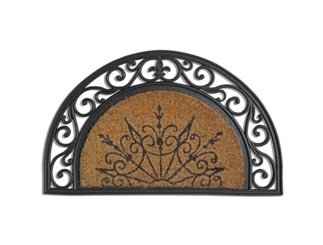 Tapete De Coco Coral Meia Lua 45x75 Cm Idmat