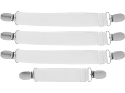Conjunto De 4 Tiras Ajustáveis Ultechnovo Para Fixar Capas Ferro E Tábua Passar Roupa, Com Fecho Resistente E Design