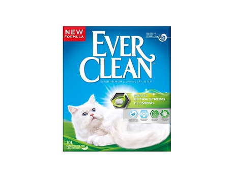 Areia Auto Aglomerante Ever Clean Extra Strong Scented 6 Litros