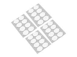 Fita Adesiva Dupla Face Transparente Com Pontos Redondos Material