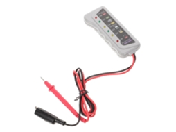 Testador Profissional De Sistema De Bateria Automotiva Com Indicador Led De Plástico