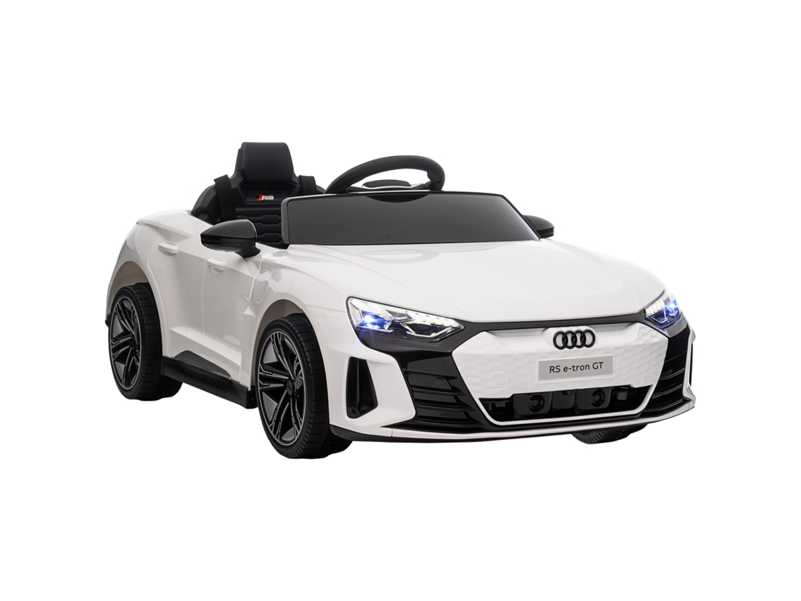 Carro Elétrico Infantil Branco 103x58x41 Cm, Cinto Segurança E Controlo Remoto Com Música